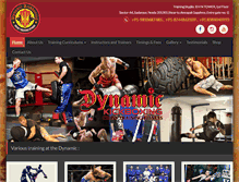 Tablet Screenshot of dynamickickboxing.com